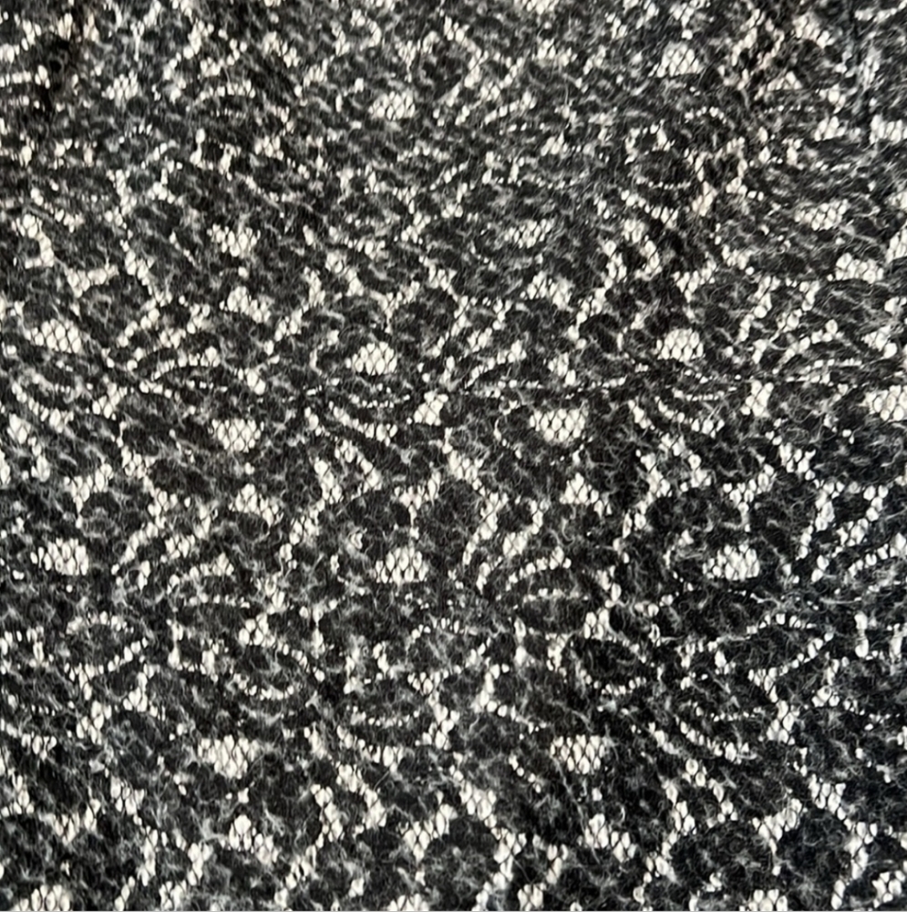 Rebecca Taylor Couquette Bonded Lace Dress Lamb Leather Trim Size 6 - Picture 16 of 16